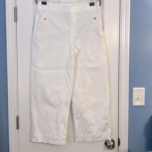 SPANX® Stretch Twill Cropped Pant White Size XL